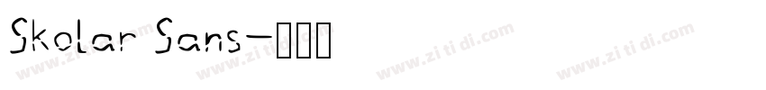 Skolar Sans字体转换